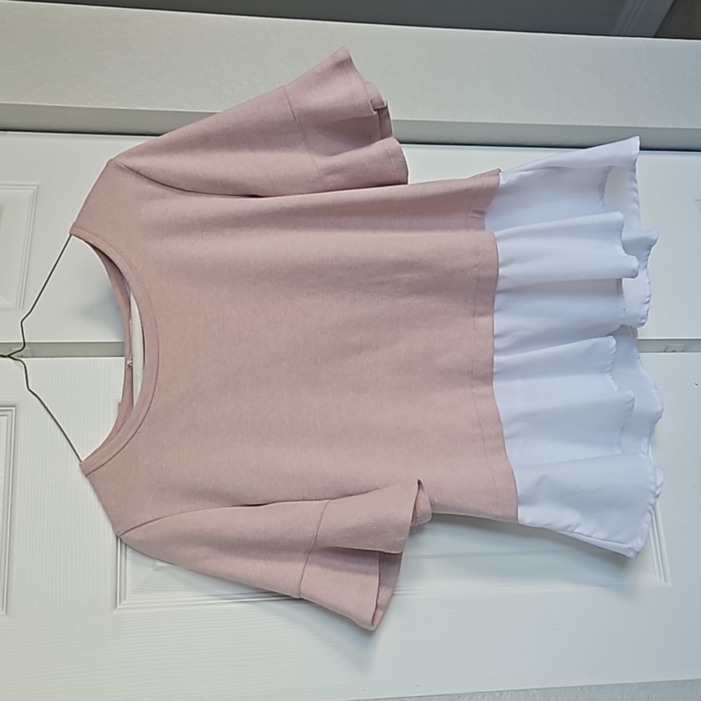 Peep Back Pink Blouse